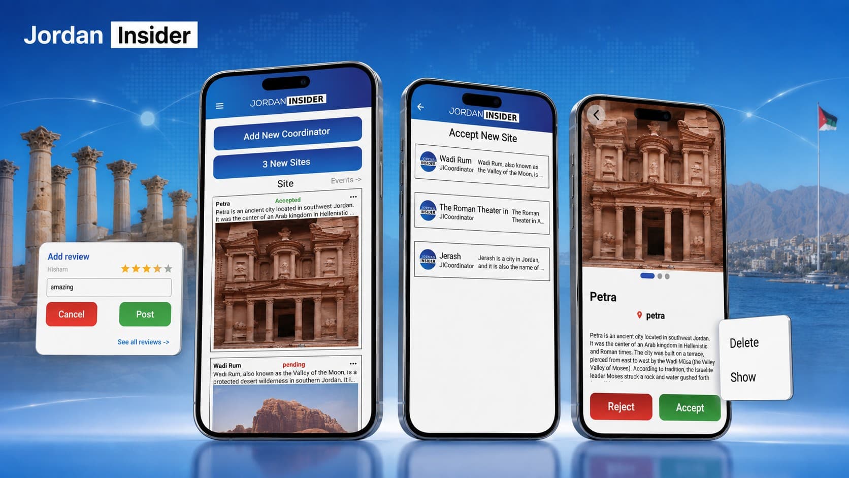 Jordan Insider — Tourism & Local Discovery App